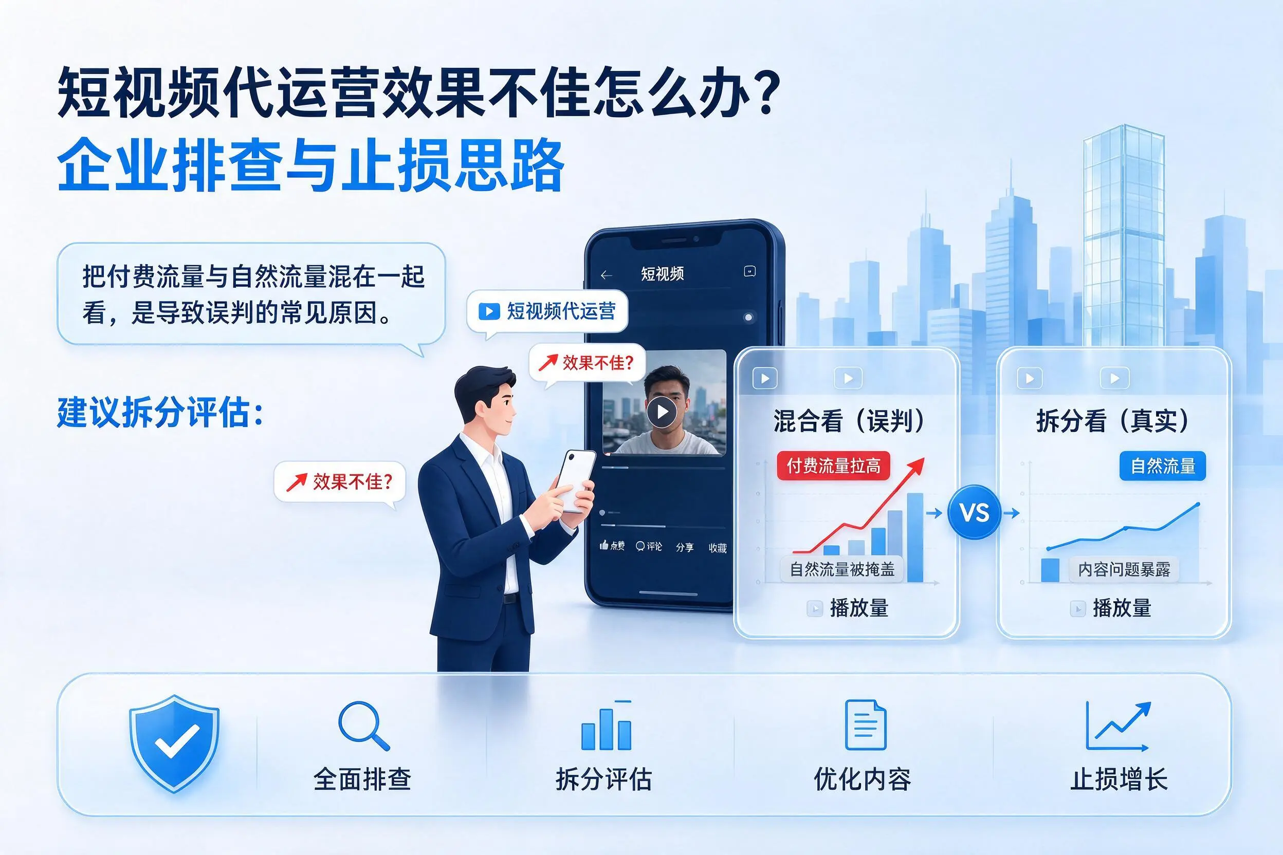 短视频代运营效果不佳怎么办?上海企业排查与止损思路