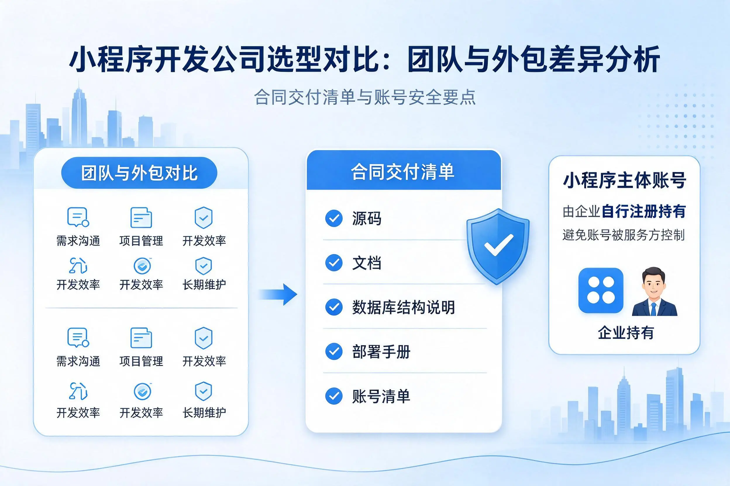 上海小程序开发公司选型对比:团队与外包差异分析