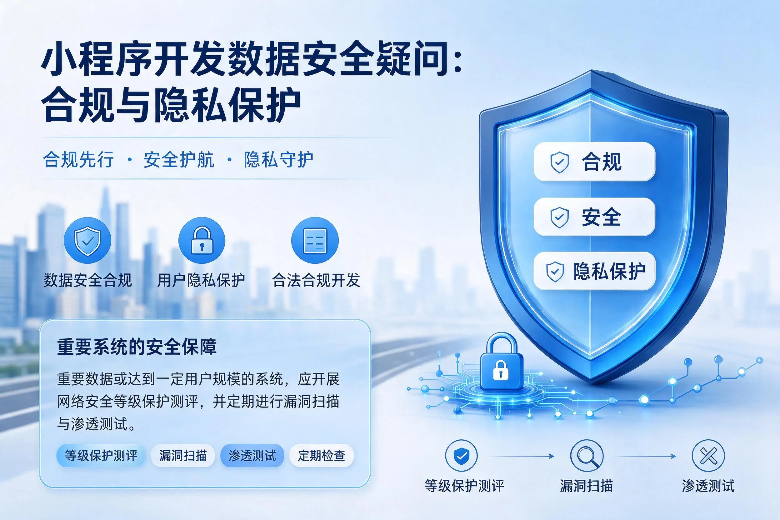 上海小程序开发数据安全疑问:合规与隐私保护