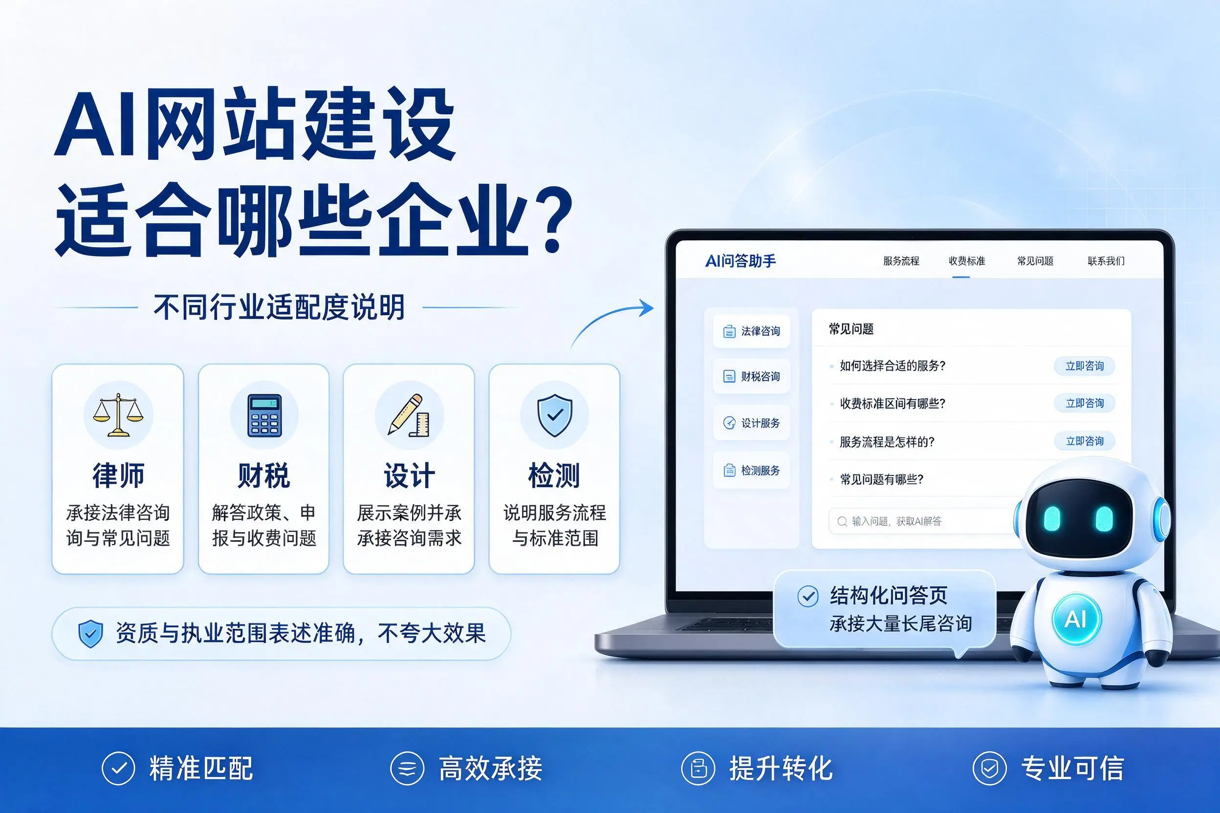 AI网站建设适合哪些企业?上海不同行业适配度说明