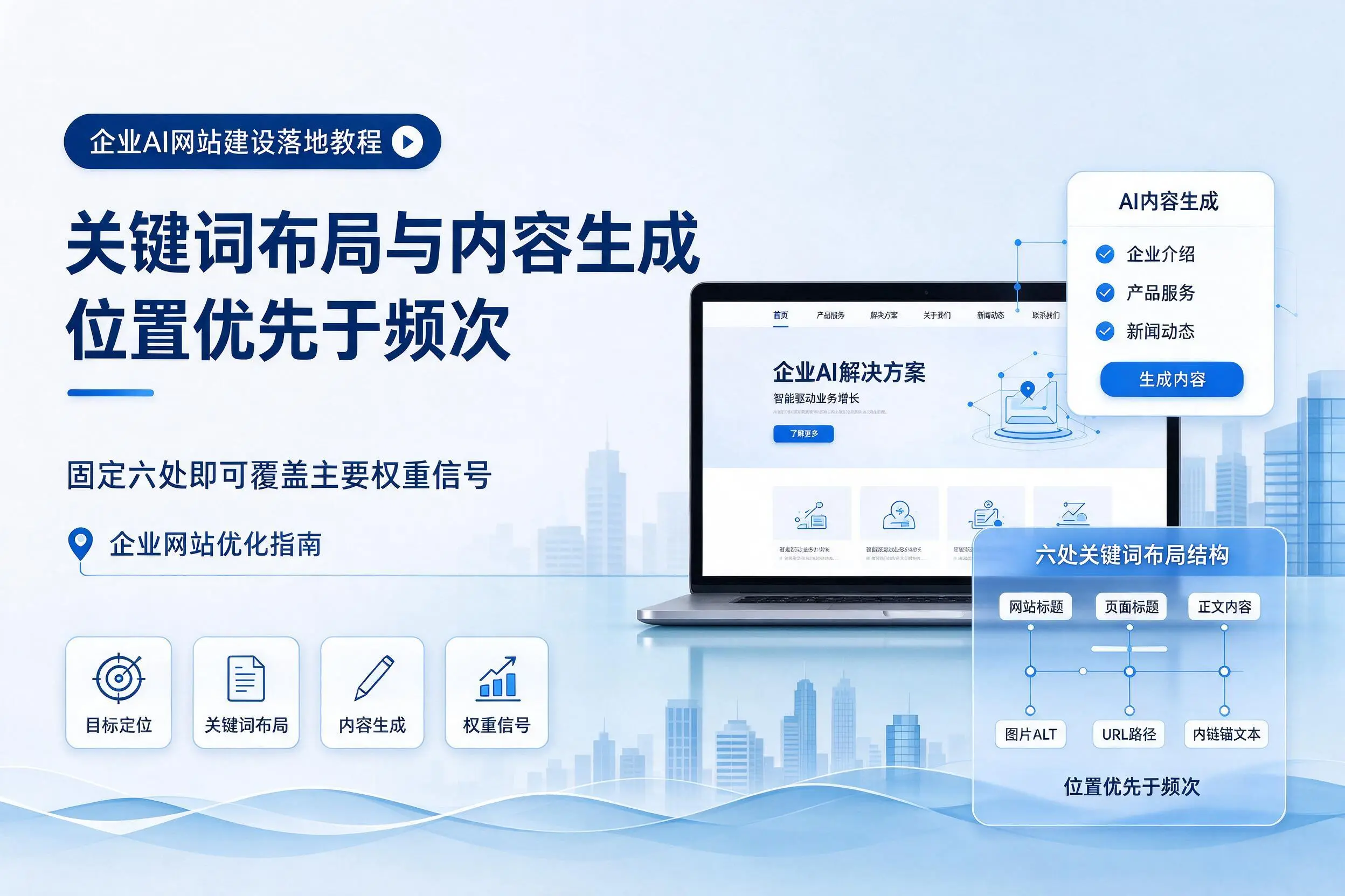 上海企业AI网站建设落地教程:关键词布局与内容生成