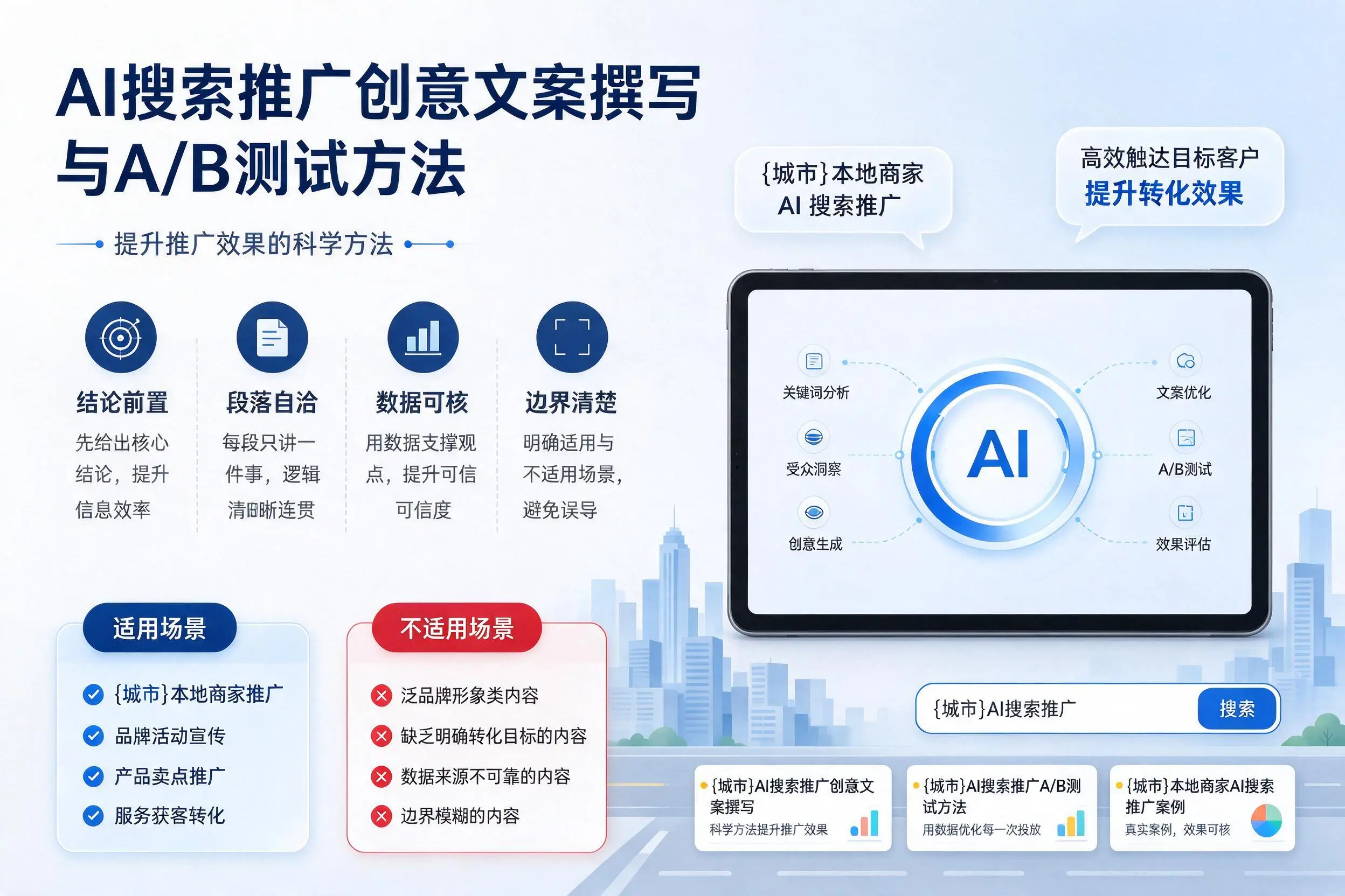 上海AI搜索推广创意文案撰写与A/B测试方法